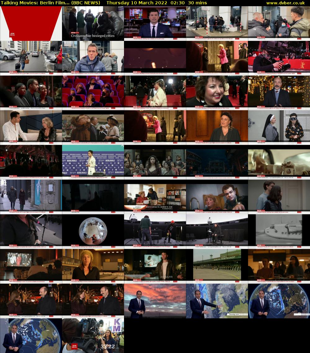 Talking Movies: Berlin Film... (BBC NEWS) Thursday 10 March 2022 02:30 - 03:00