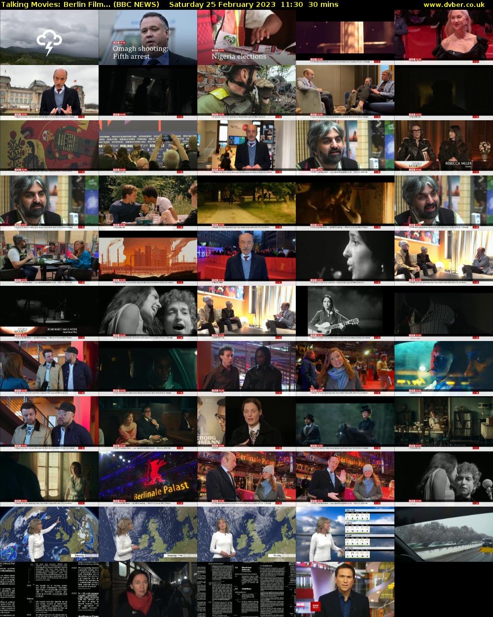 Talking Movies: Berlin Film... (BBC NEWS) Saturday 25 February 2023 11:30 - 12:00
