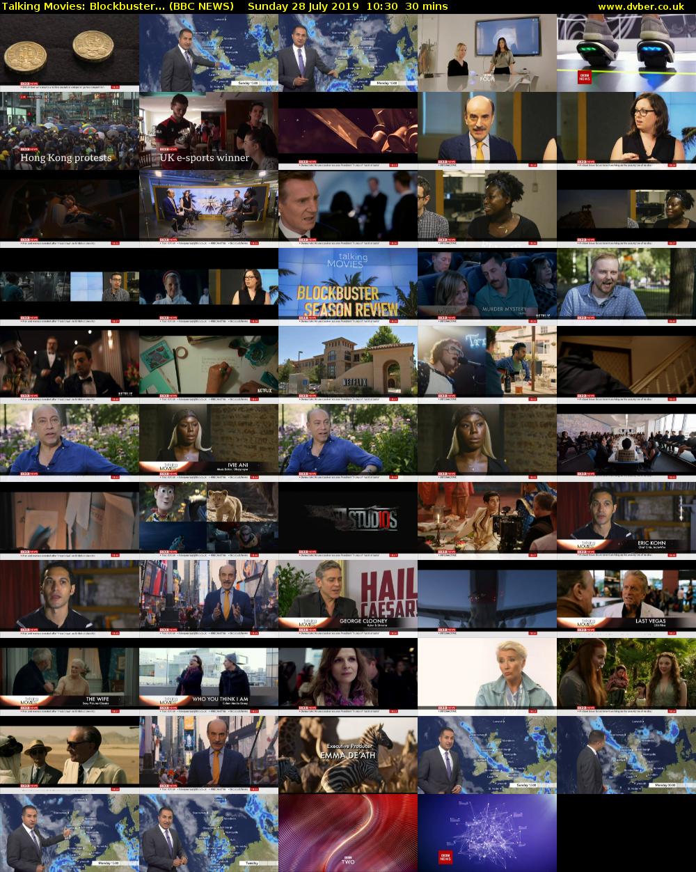 Talking Movies: Blockbuster... (BBC NEWS) Sunday 28 July 2019 10:30 - 11:00