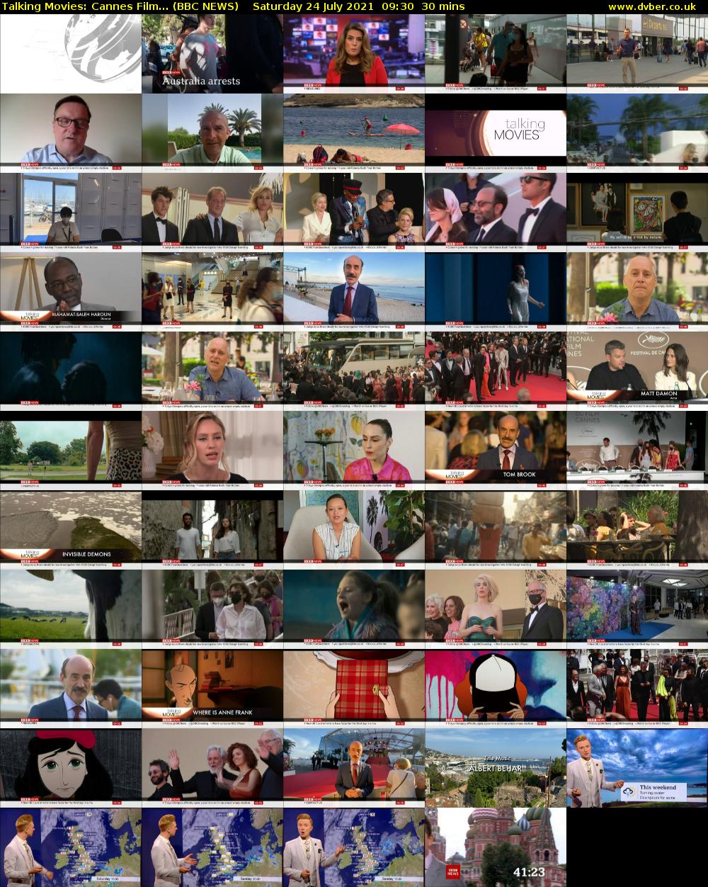Talking Movies: Cannes Film... (BBC NEWS) Saturday 24 July 2021 09:30 - 10:00