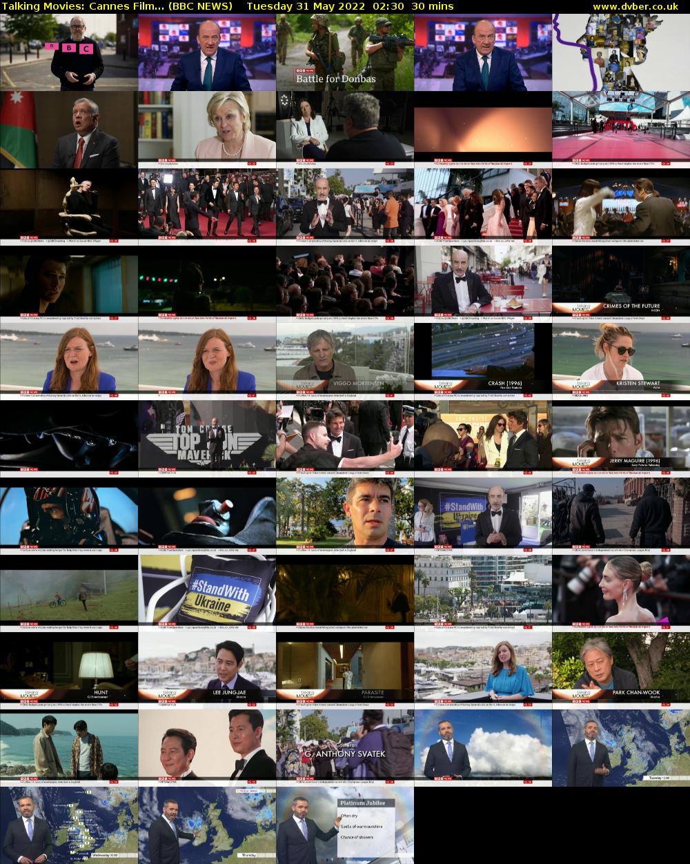 Talking Movies: Cannes Film... (BBC NEWS) Tuesday 31 May 2022 02:30 - 03:00