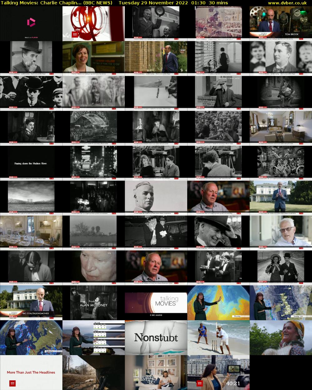 Talking Movies: Charlie Chaplin... (BBC NEWS) Tuesday 29 November 2022 01:30 - 02:00