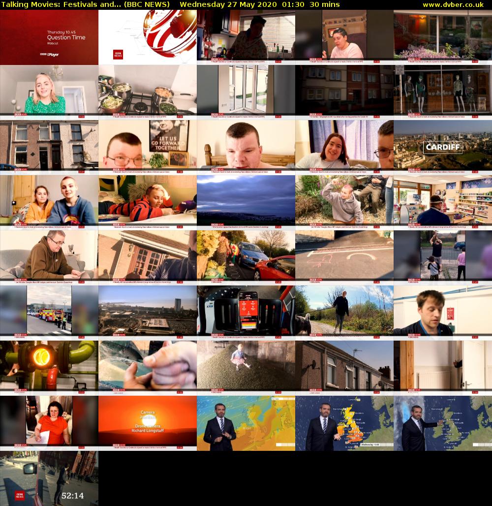 Talking Movies: Festivals and... (BBC NEWS) Wednesday 27 May 2020 01:30 - 02:00