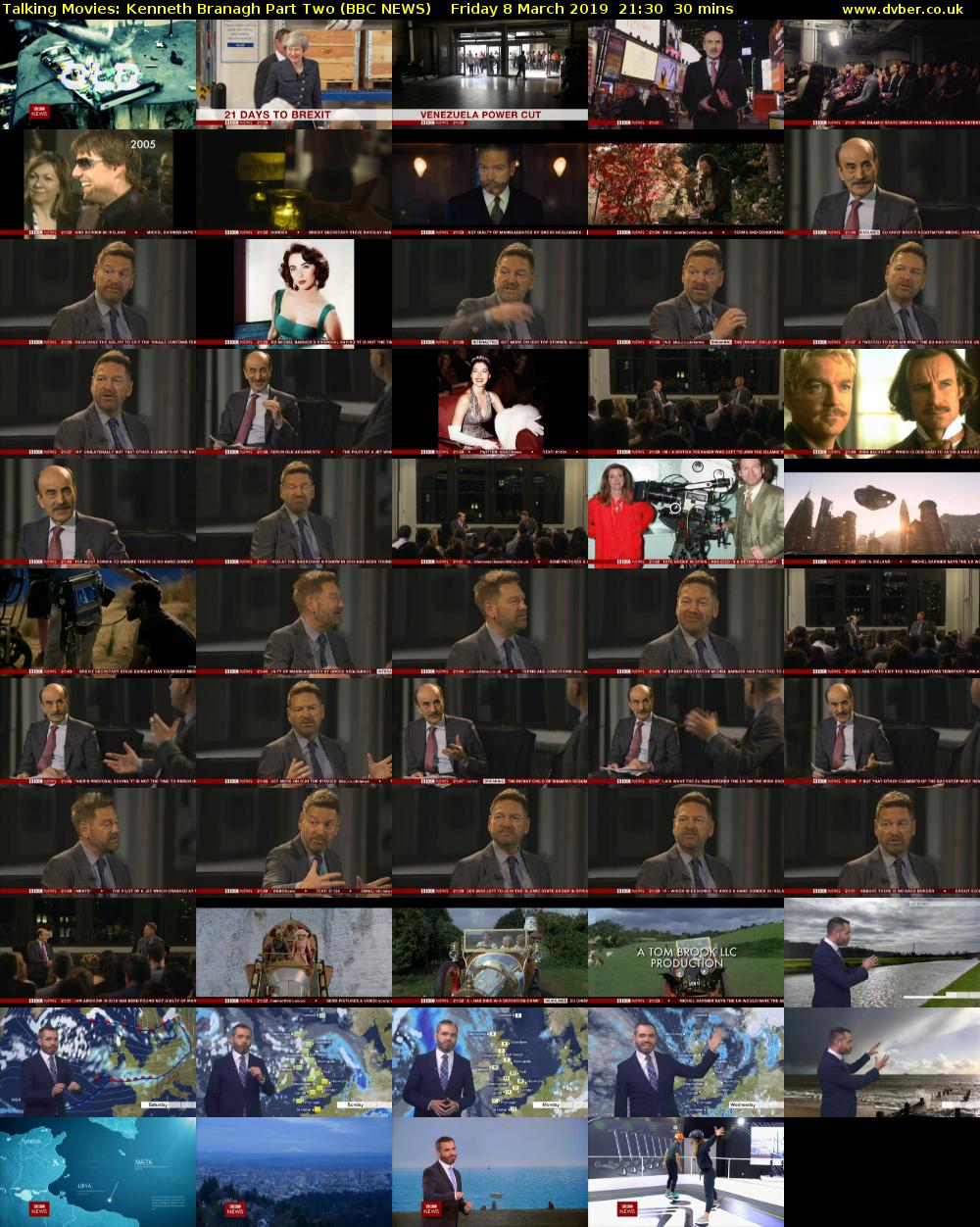 Talking Movies: Kenneth Branagh Part Two (BBC NEWS) Friday 8 March 2019 21:30 - 22:00