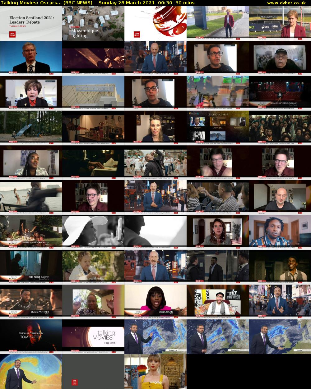 Talking Movies: Oscars... (BBC NEWS) Sunday 28 March 2021 00:30 - 02:00