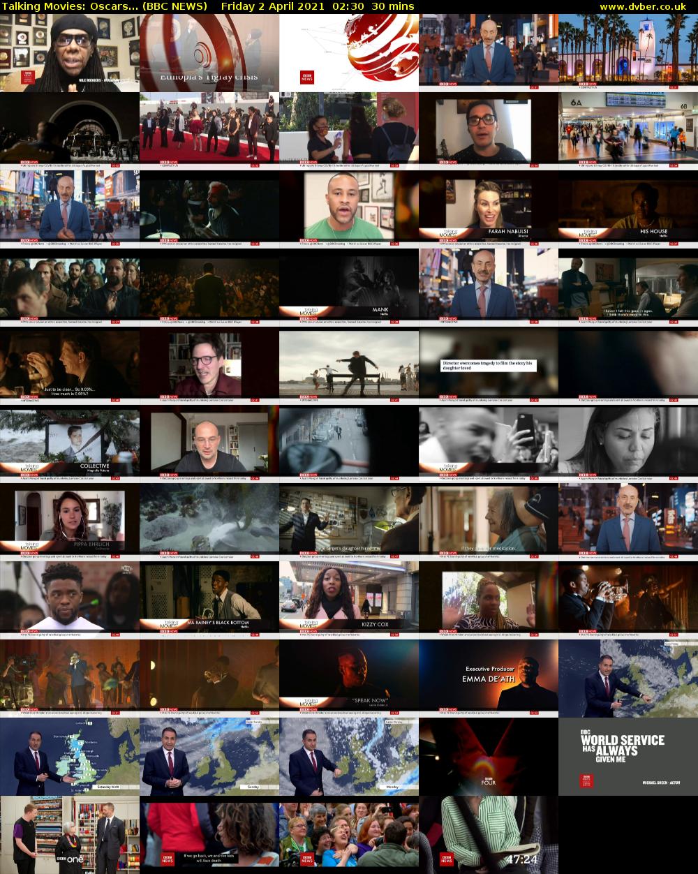 Talking Movies: Oscars... (BBC NEWS) Friday 2 April 2021 02:30 - 03:00