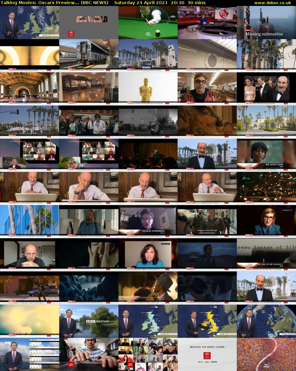 Talking Movies: Oscars Preview... (BBC NEWS) Saturday 24 April 2021 20:30 - 21:00