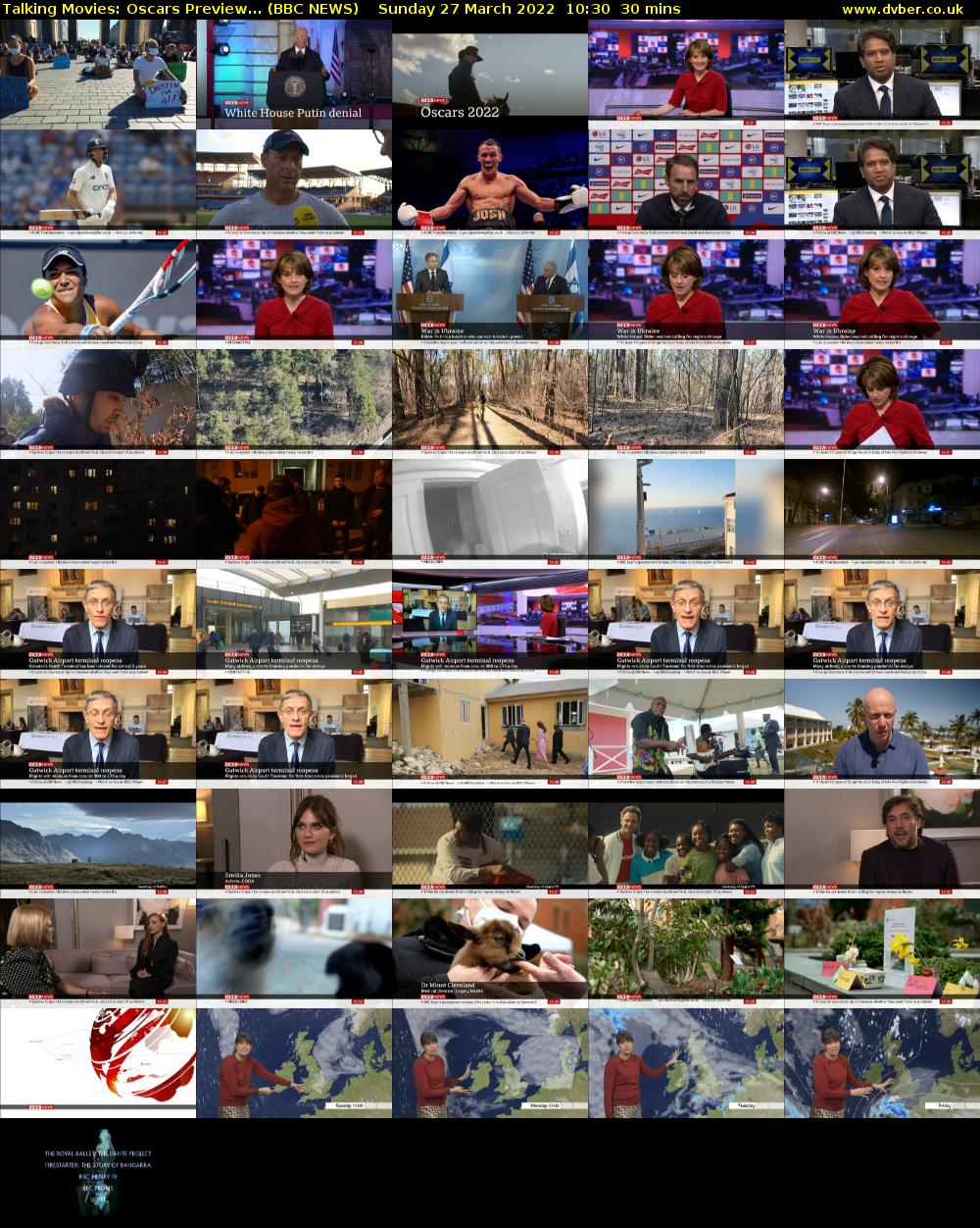 Talking Movies: Oscars Preview... (BBC NEWS) Sunday 27 March 2022 10:30 - 11:00