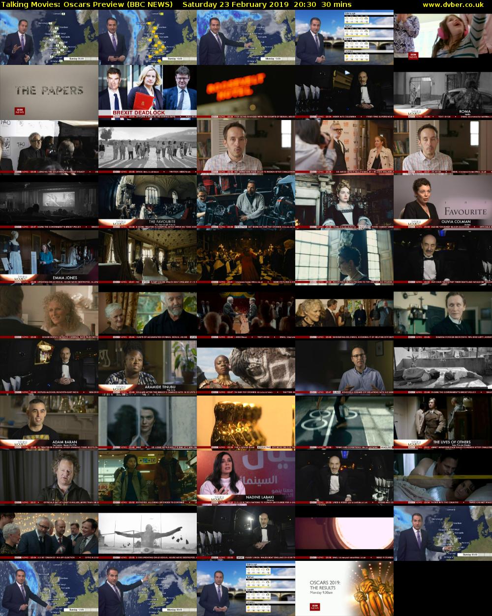 Talking Movies: Oscars Preview (BBC NEWS) Saturday 23 February 2019 20:30 - 21:00