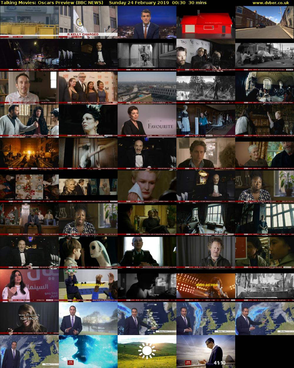 Talking Movies: Oscars Preview (BBC NEWS) Sunday 24 February 2019 00:30 - 01:00