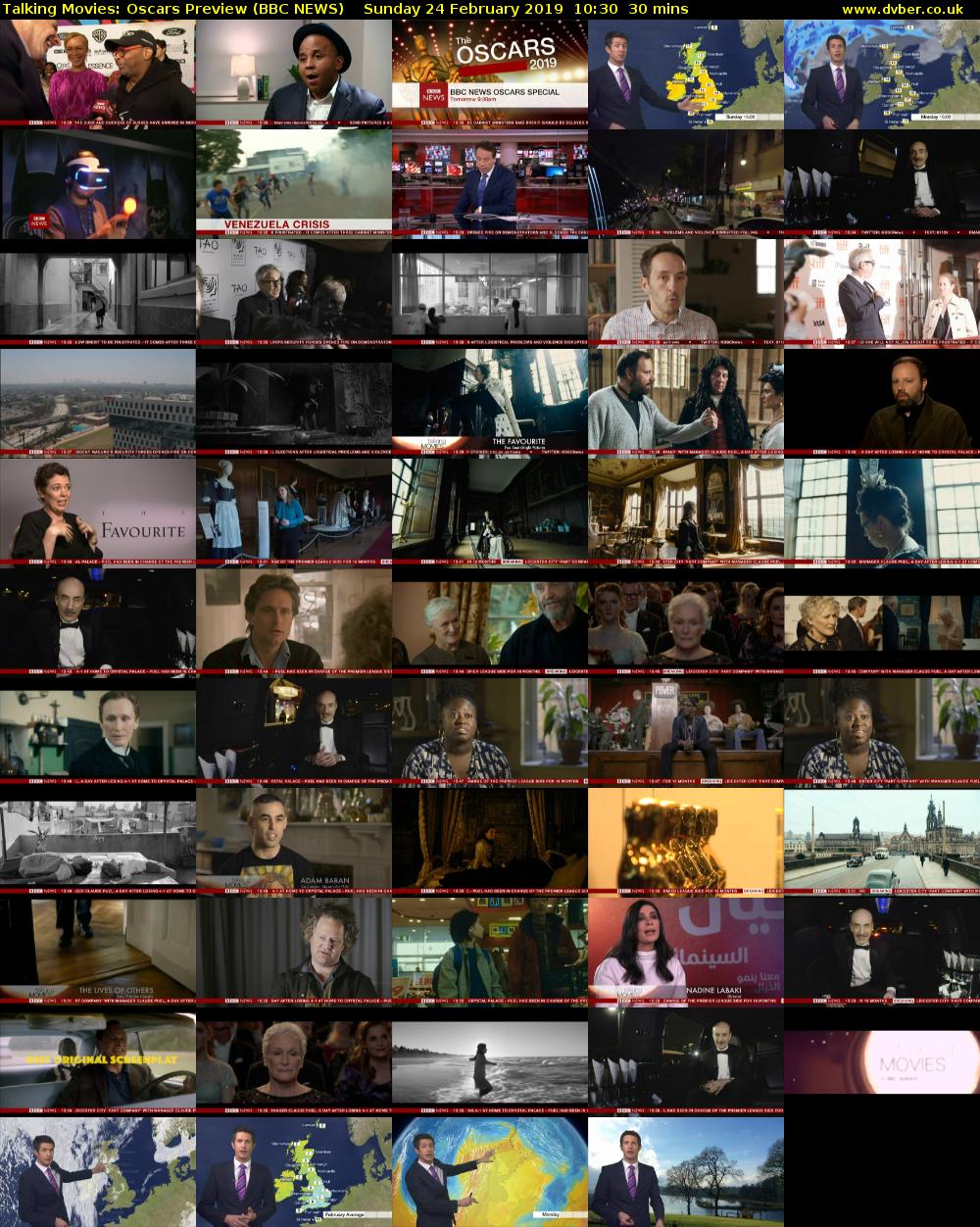 Talking Movies: Oscars Preview (BBC NEWS) Sunday 24 February 2019 10:30 - 11:00
