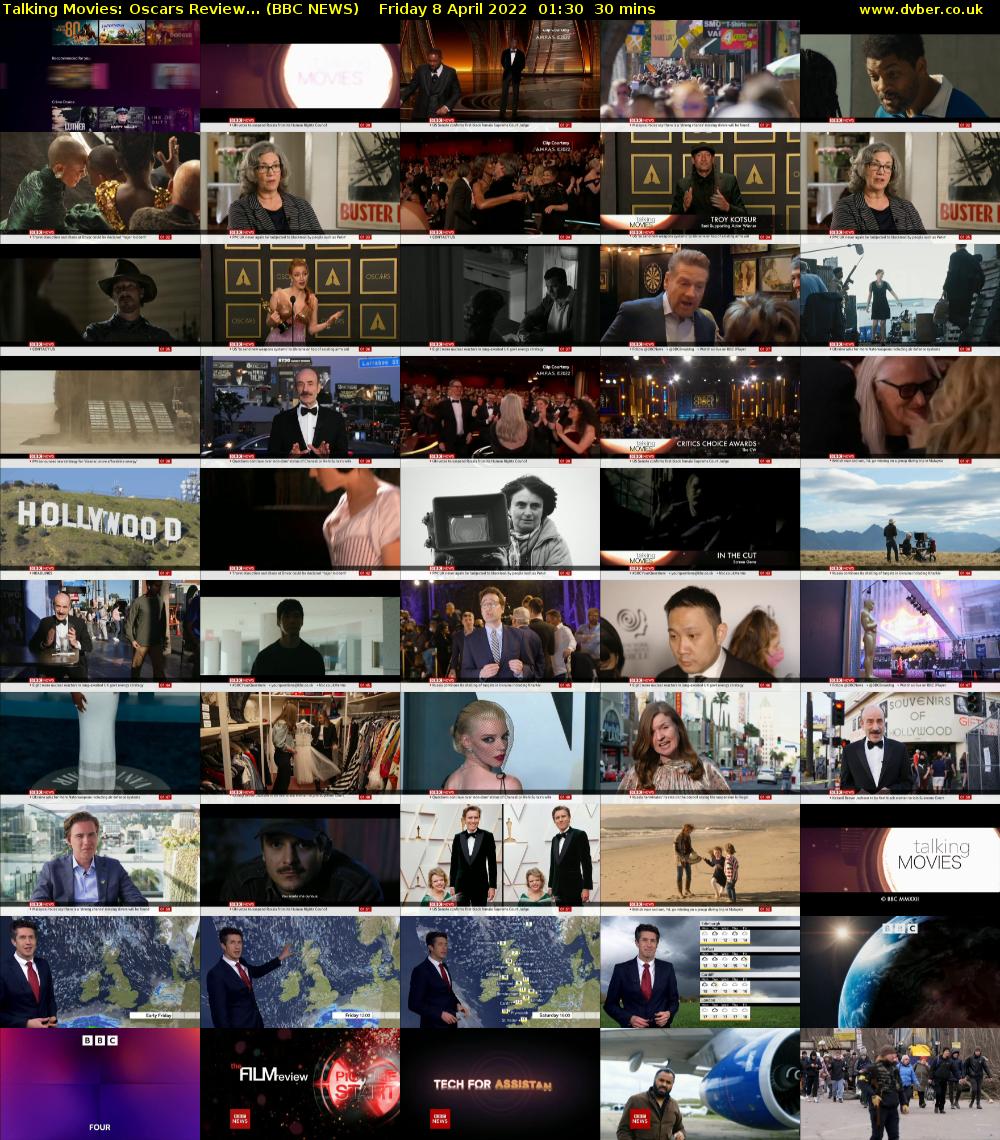 Talking Movies: Oscars Review... (BBC NEWS) Friday 8 April 2022 01:30 - 02:00