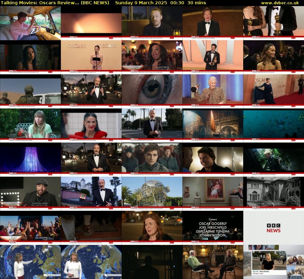 Talking Movies: Oscars Review... (BBC NEWS) Sunday 9 March 2025 00:30 - 01:00