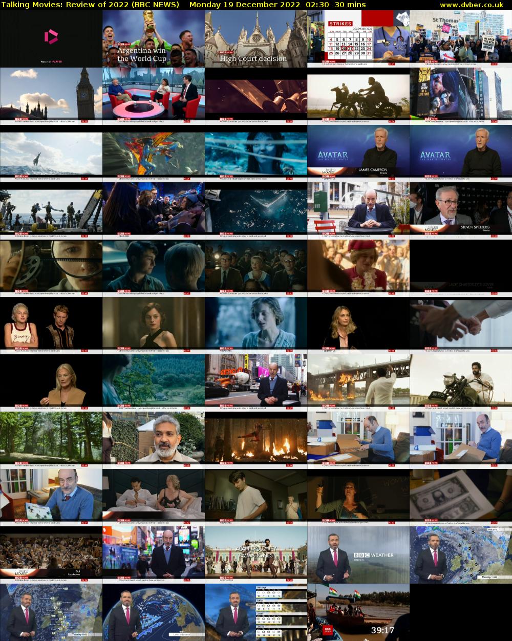 Talking Movies: Review of 2022 (BBC NEWS) Monday 19 December 2022 02:30 - 03:00