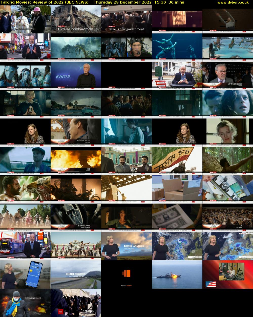 Talking Movies: Review of 2022 (BBC NEWS) Thursday 29 December 2022 15:30 - 16:00