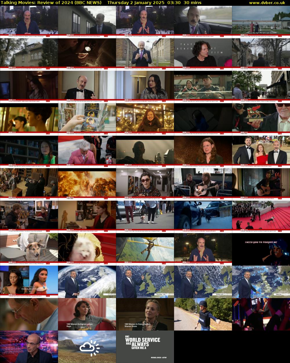 Talking Movies: Review of 2024 (BBC NEWS) Thursday 2 January 2025 03:30 - 04:00