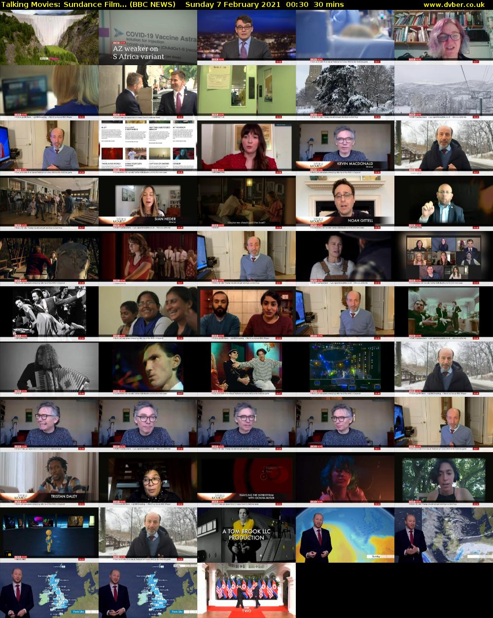 Talking Movies: Sundance Film... (BBC NEWS) Sunday 7 February 2021 00:30 - 01:00