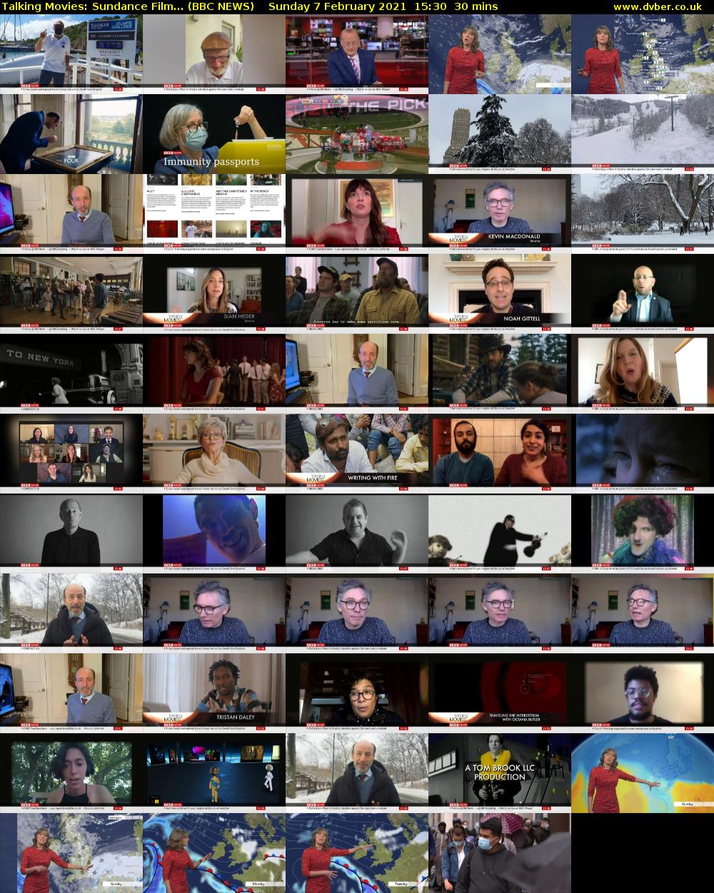 Talking Movies: Sundance Film... (BBC NEWS) Sunday 7 February 2021 15:30 - 16:00