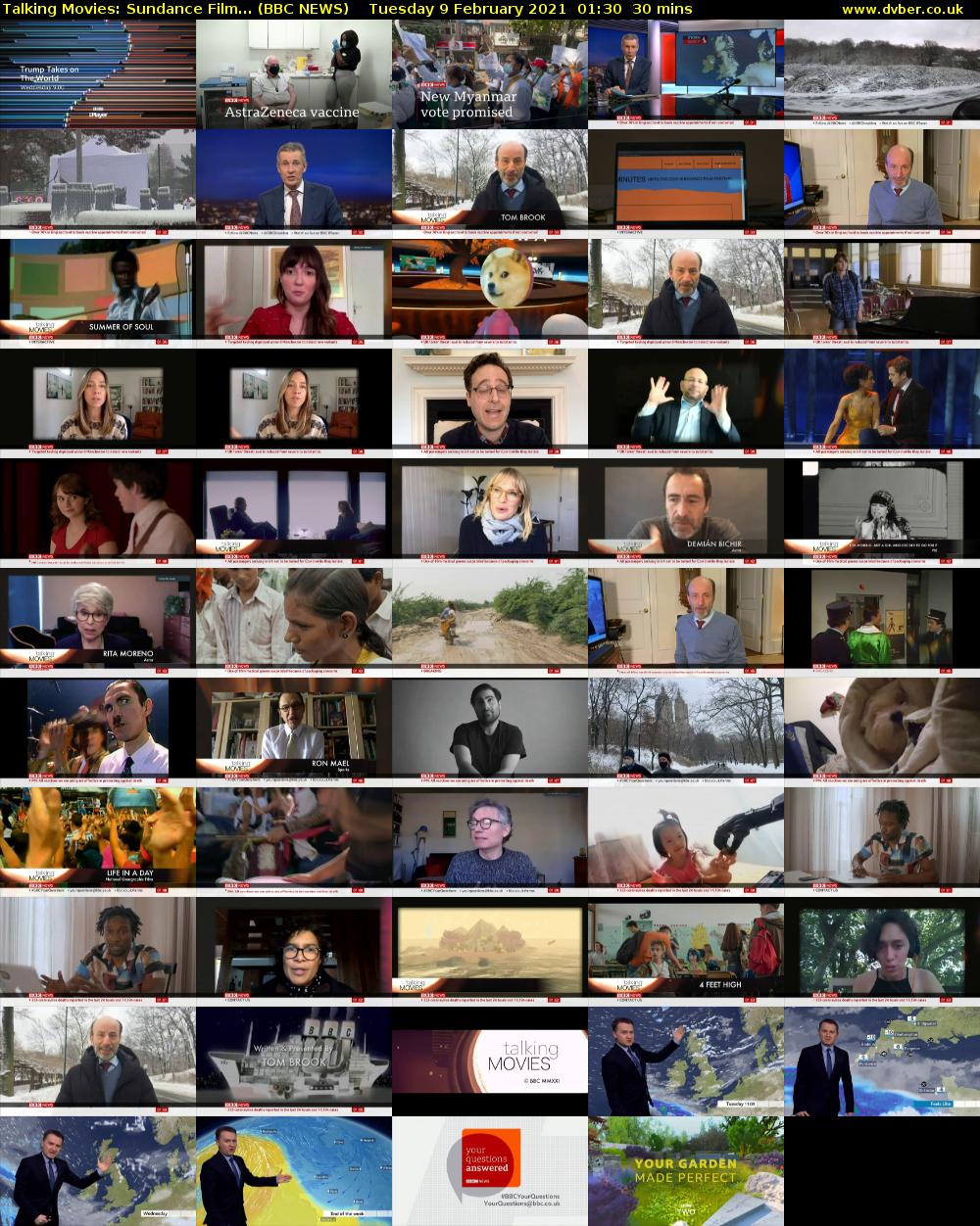 Talking Movies: Sundance Film... (BBC NEWS) Tuesday 9 February 2021 01:30 - 02:00