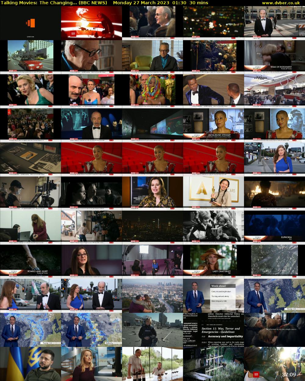 Talking Movies: The Changing... (BBC NEWS) Monday 27 March 2023 01:30 - 02:00