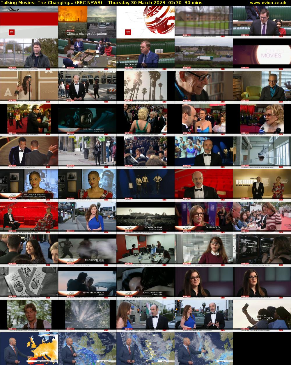 Talking Movies: The Changing... (BBC NEWS) Thursday 30 March 2023 02:30 - 03:00