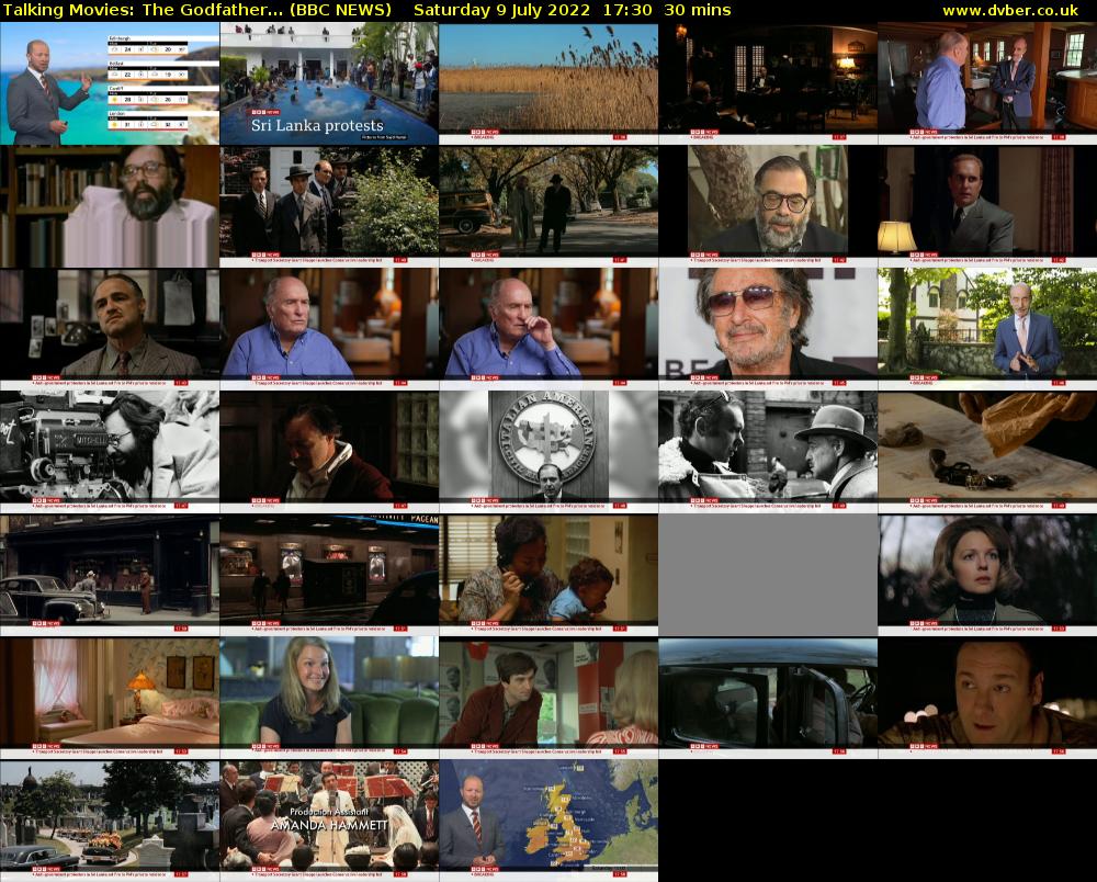 Talking Movies: The Godfather... (BBC NEWS) Saturday 9 July 2022 17:30 - 18:00