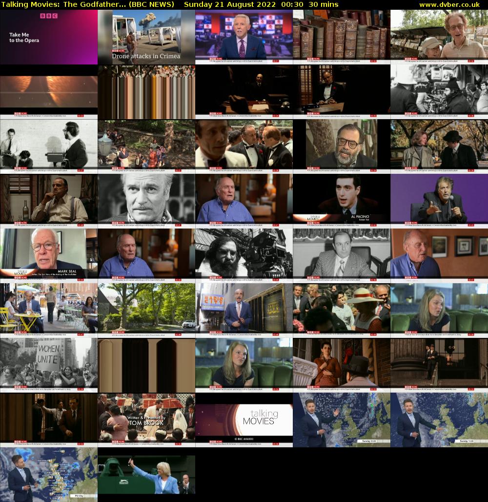 Talking Movies: The Godfather... (BBC NEWS) Sunday 21 August 2022 00:30 - 01:00