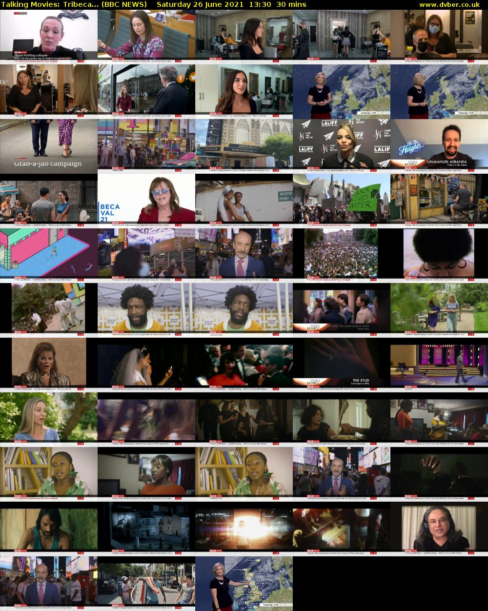 Talking Movies: Tribeca... (BBC NEWS) Saturday 26 June 2021 13:30 - 14:00