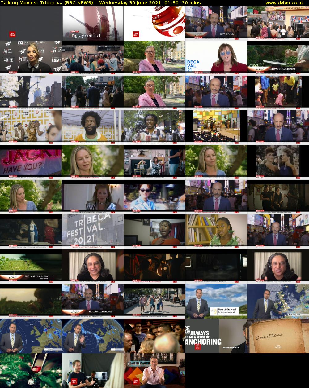 Talking Movies: Tribeca... (BBC NEWS) Wednesday 30 June 2021 01:30 - 02:00