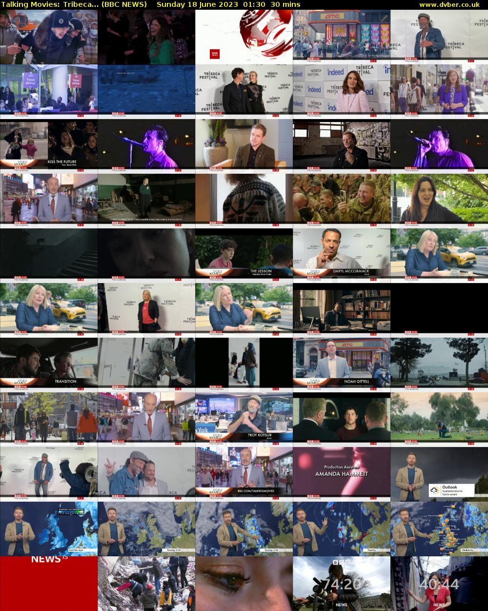 Talking Movies: Tribeca... (BBC NEWS) Sunday 18 June 2023 01:30 - 02:00