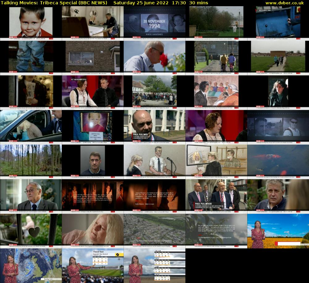 Talking Movies: Tribeca Special (BBC NEWS) Saturday 25 June 2022 17:30 - 18:00