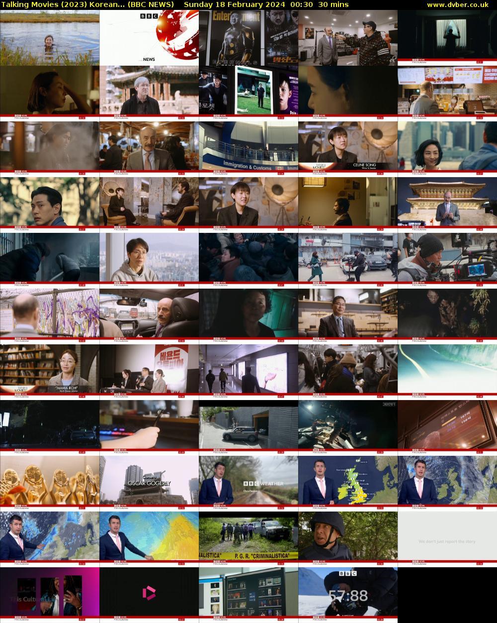 Talking Movies (2023) Korean... (BBC NEWS) Sunday 18 February 2024 00:30 - 01:00