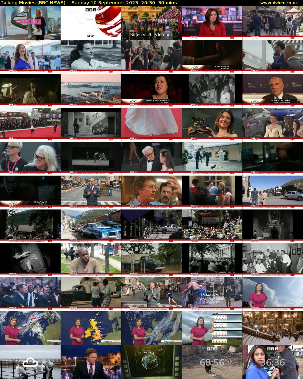 Talking Movies (BBC NEWS) Sunday 10 September 2023 20:30 - 21:00