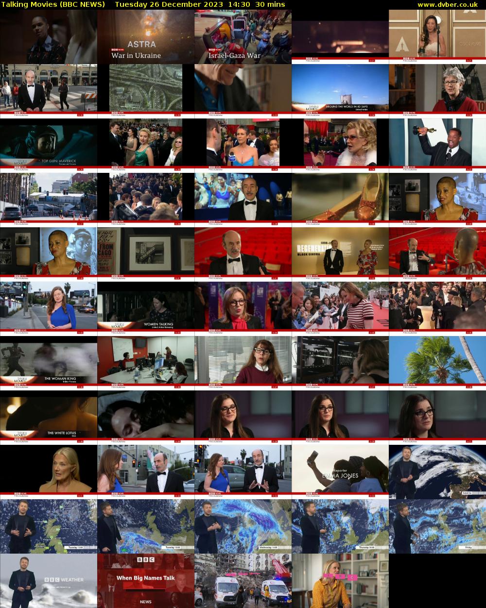 Talking Movies (BBC NEWS) Tuesday 26 December 2023 14:30 - 15:00