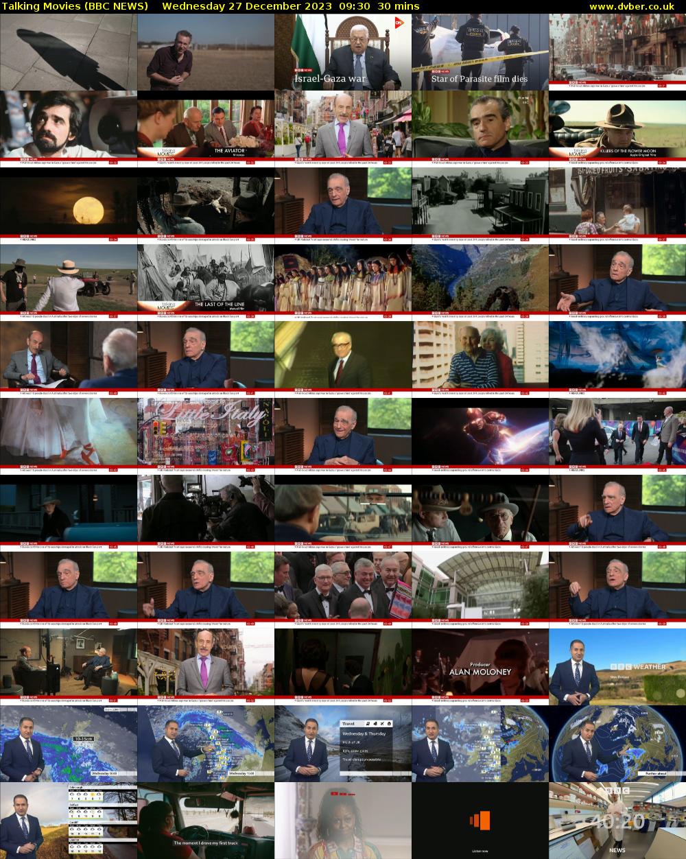 Talking Movies (BBC NEWS) Wednesday 27 December 2023 09:30 - 10:00