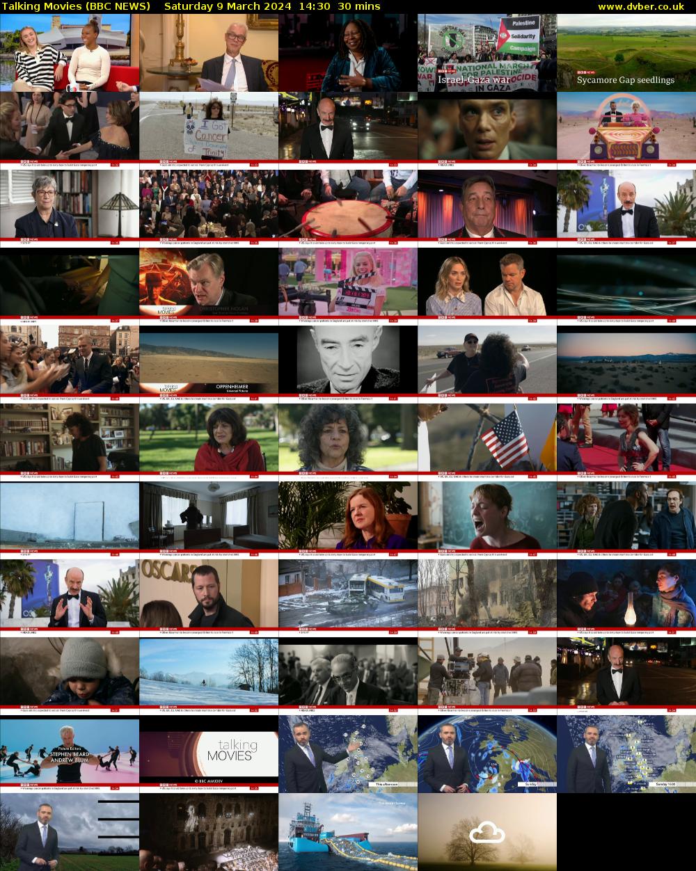 Talking Movies (BBC NEWS) Saturday 9 March 2024 14:30 - 15:00