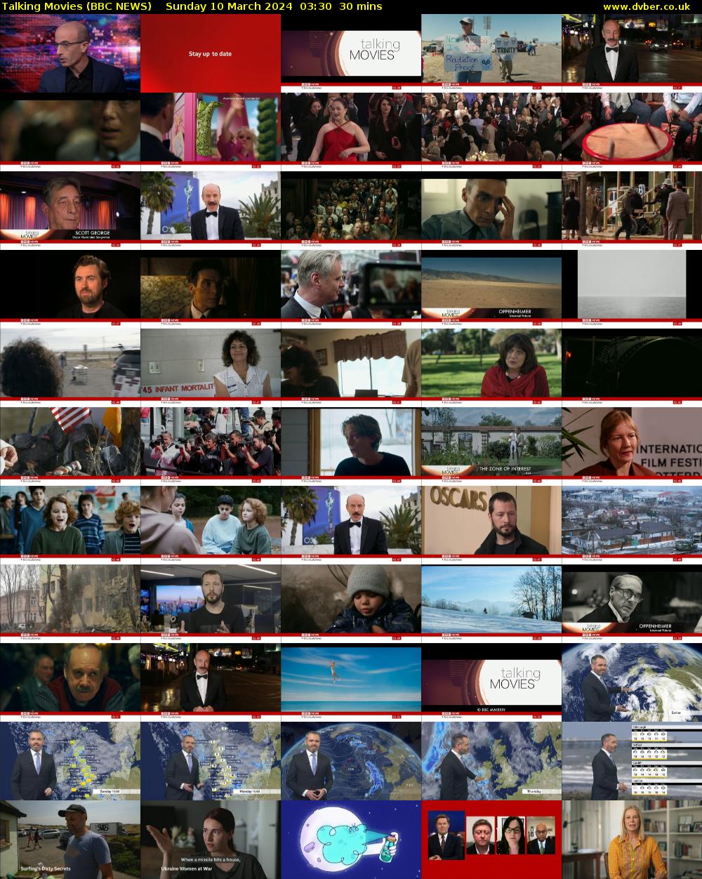Talking Movies (BBC NEWS) Sunday 10 March 2024 03:30 - 04:00