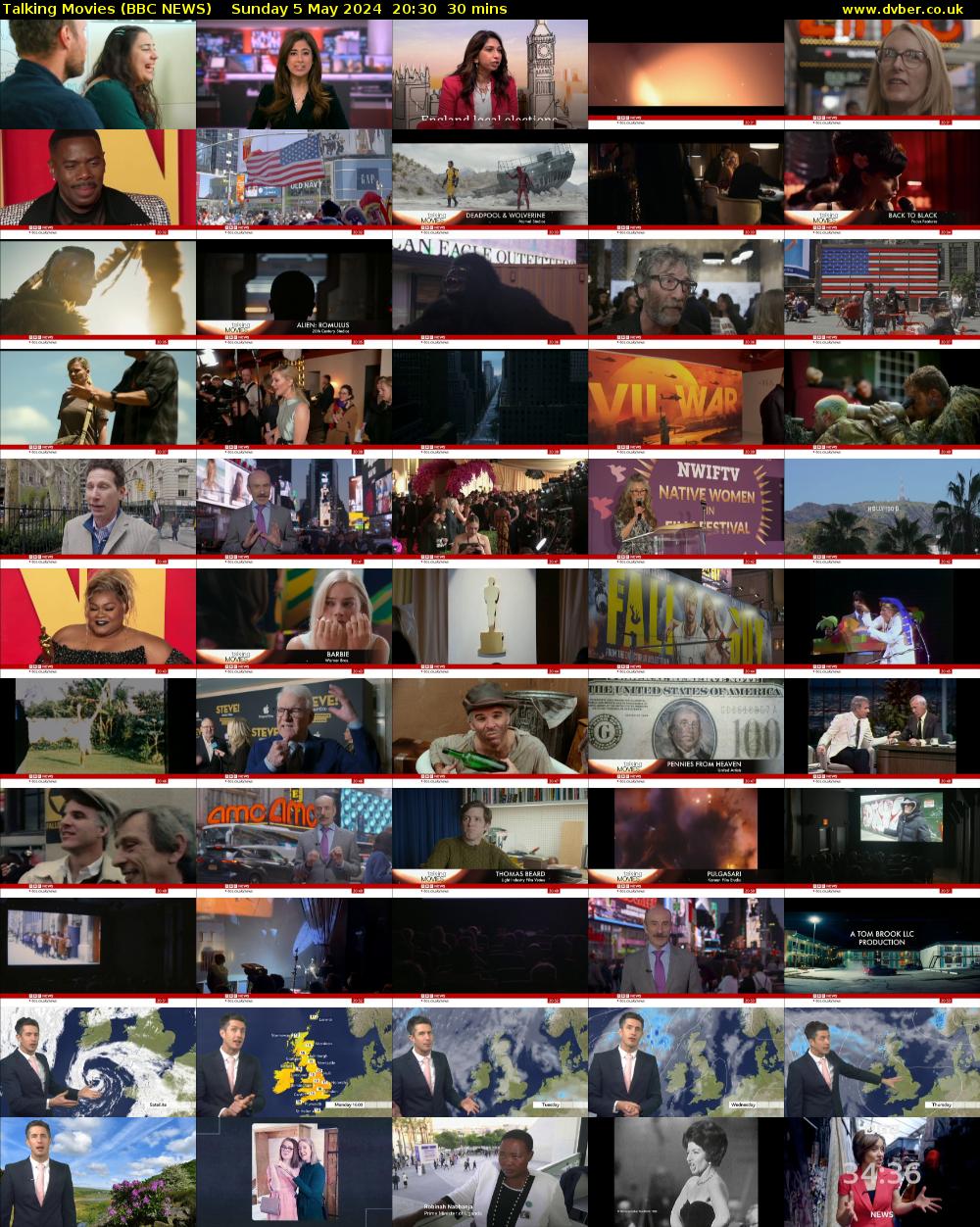 Talking Movies (BBC NEWS) Sunday 5 May 2024 20:30 - 21:00