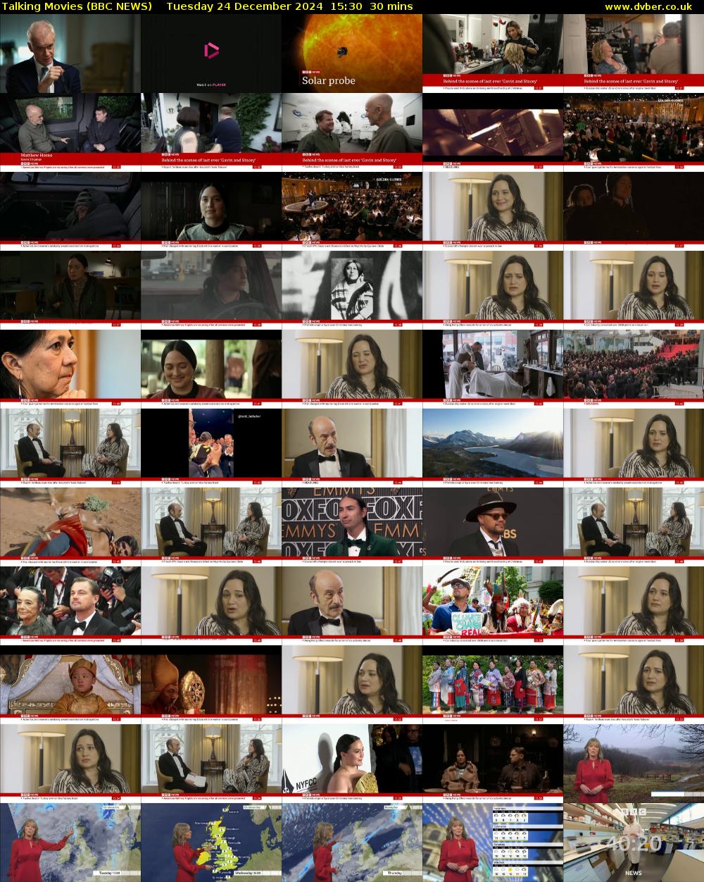 Talking Movies (BBC NEWS) Tuesday 24 December 2024 15:30 - 16:00