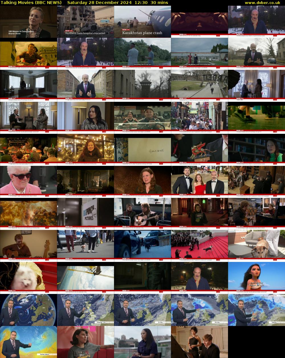 Talking Movies (BBC NEWS) Saturday 28 December 2024 12:30 - 13:00
