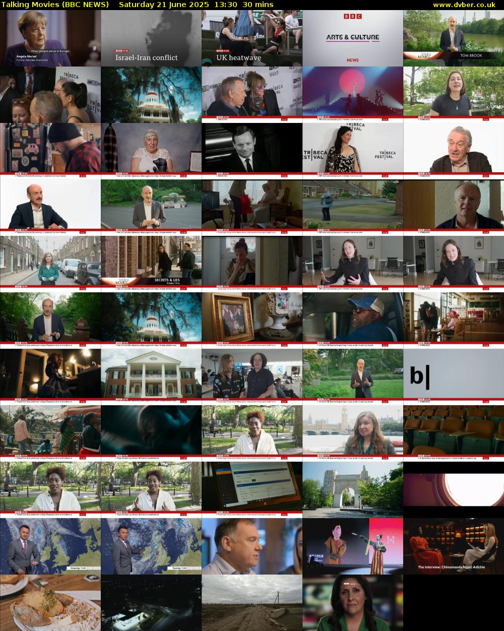 Talking Movies (BBC NEWS) Saturday 21 June 2025 13:30 - 14:00