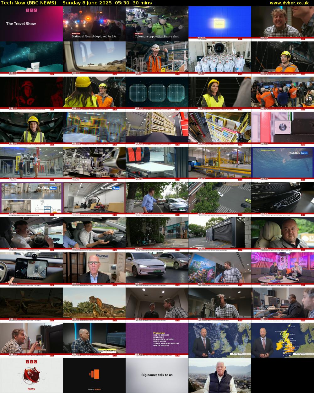 Tech Now (BBC NEWS) Sunday 8 June 2025 05:30 - 06:00