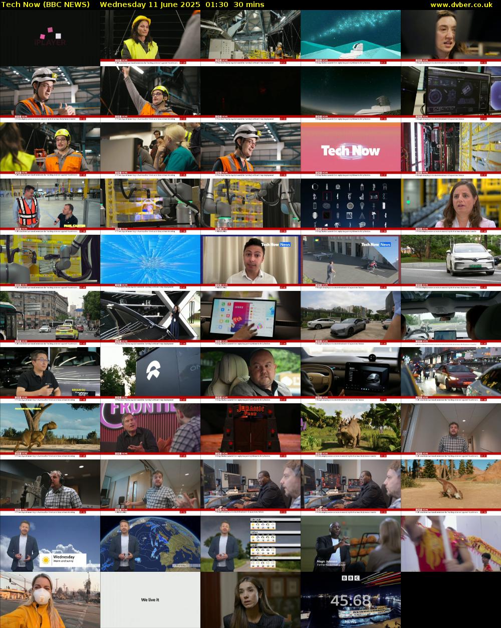 Tech Now (BBC NEWS) Wednesday 11 June 2025 01:30 - 02:00