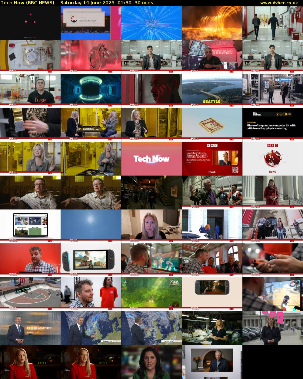 Tech Now (BBC NEWS) Saturday 14 June 2025 01:30 - 02:00