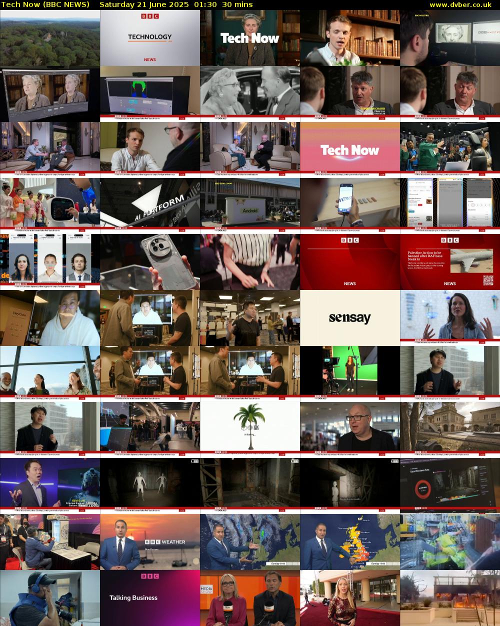 Tech Now (BBC NEWS) Saturday 21 June 2025 01:30 - 02:00