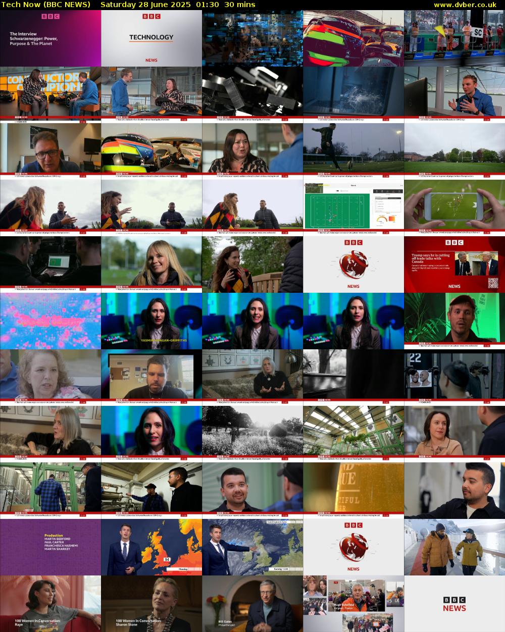 Tech Now (BBC NEWS) Saturday 28 June 2025 01:30 - 02:00