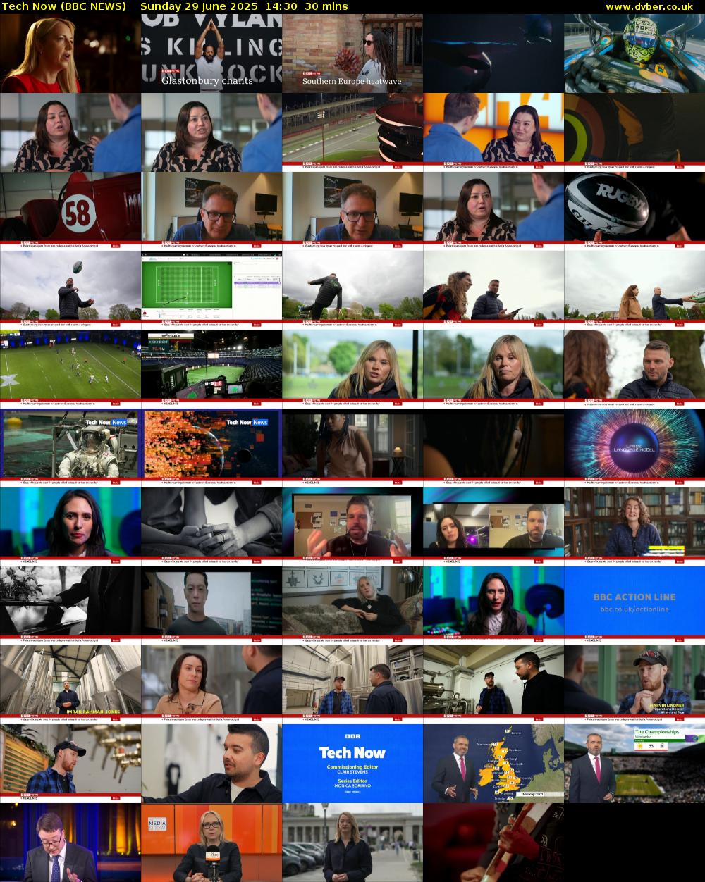 Tech Now (BBC NEWS) Sunday 29 June 2025 14:30 - 15:00