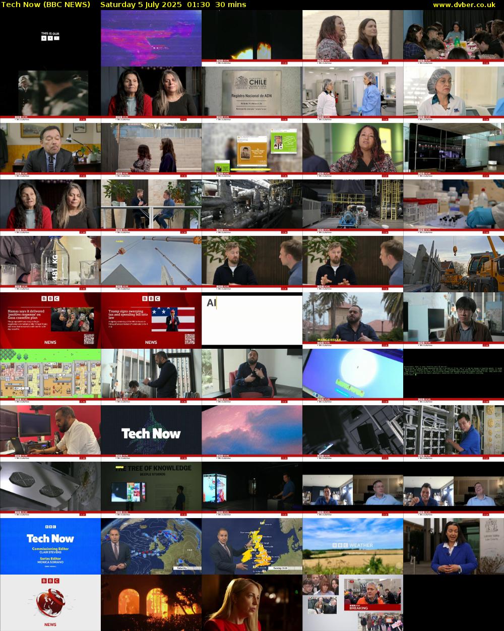 Tech Now (BBC NEWS) Saturday 5 July 2025 01:30 - 02:00