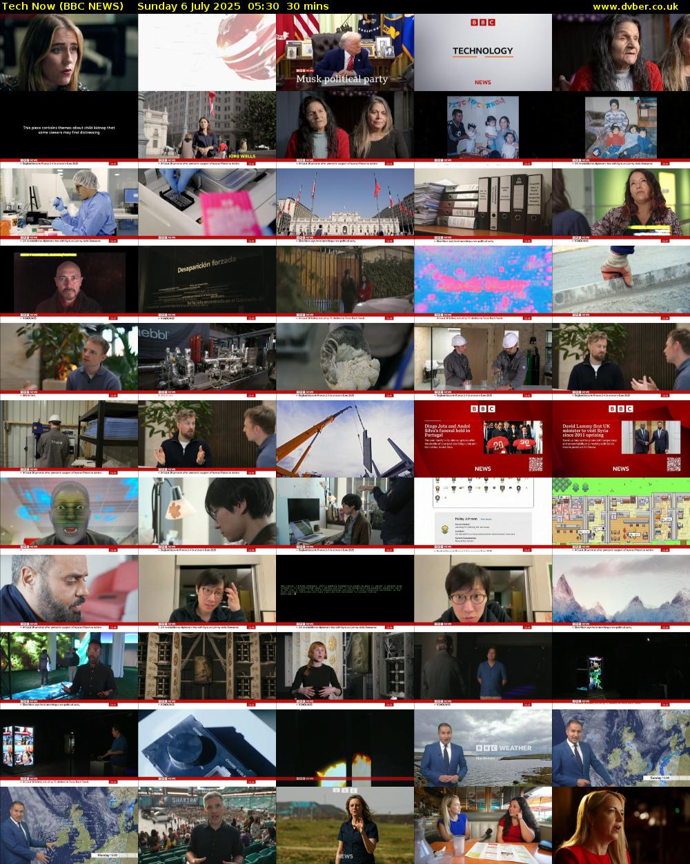 Tech Now (BBC NEWS) Sunday 6 July 2025 05:30 - 06:00