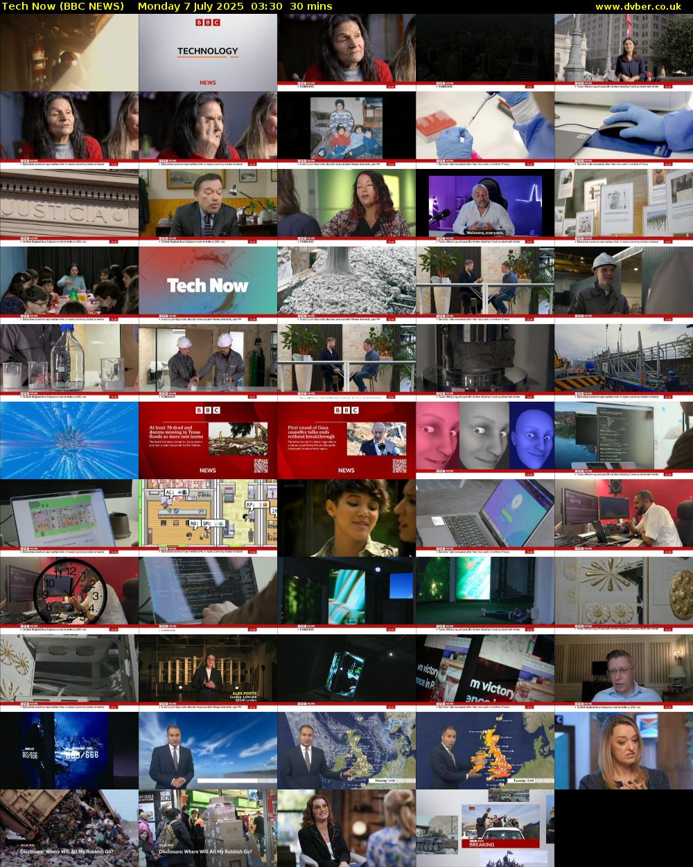 Tech Now (BBC NEWS) Monday 7 July 2025 03:30 - 04:00